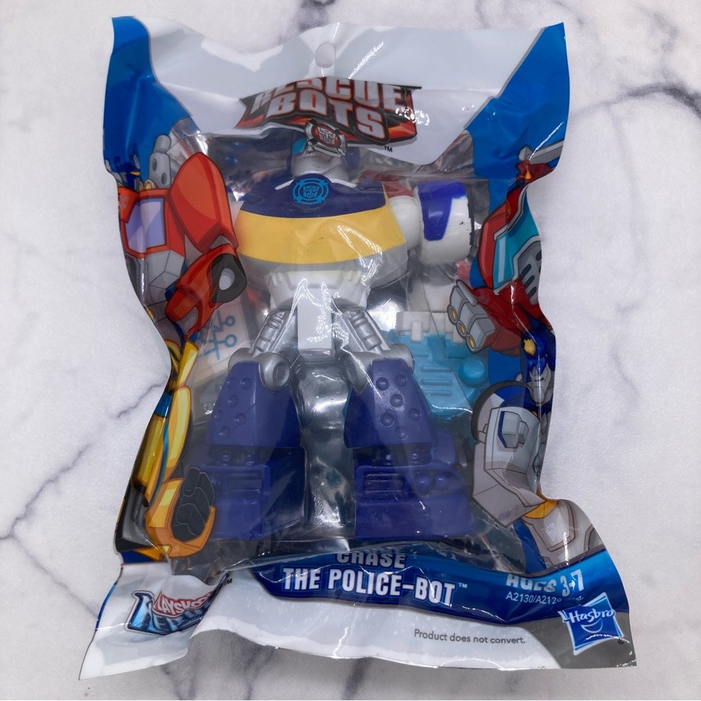 Transformers Rescue Bots Figure Chase the Police Bot Figure New Hasbro